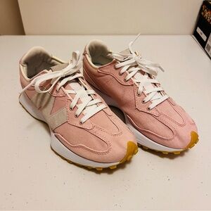 New Balance 327 Women's Pink and White Sneakers